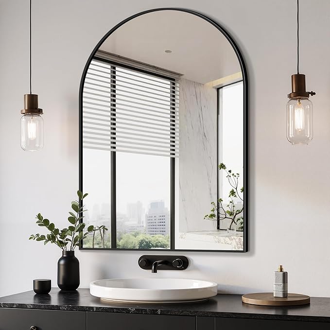 Delma Arched Bathroom Mirror, Living Room and Entryway by Delma