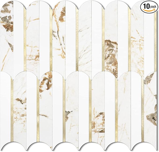 Vamos Tile Peel and Stick Backsplash Seamless Tile, 10 Sheets Stick on by VamosTile