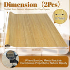 Natural Bamboo Wall Panel for Interior Wall Decor, Pole Wrap Wainscoting Wall - Image 2