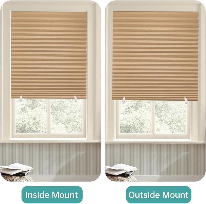 Changshade 12 Pack Temporary Shades, Pleated Paper Blinds - Image 7