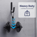 Wall Hooks 4 Pack, 22LB Load-Bearing Black Metal Heavy Duty Hooks - Image 6