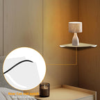 Corner Shelf Wall Mount, Floating Corner Shelves, Corner withs Wire Hole - Image 6