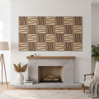 WoveN SounD Artisan Acoustic Wall Panels, 16 Pack 12x12 Inch, PVC Wood Grain - Image 7