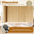 Natural Bamboo Wall Panel for Interior Wall Decor, Pole Wrap Wainscoting Wall - Image 2