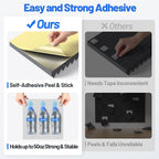9 Pack Sound Proof Foam Panels for Walls 2”x12”x12” Self-Adhesive Acoustic Wall - Image 3