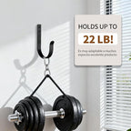 6 Pack Heavy Duty Wall Hooks, 22 LB Load Bearing Stainless Steel Single Prong - Image 2