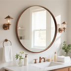 WallBeyond Round Wood Mirror by WallBeyond