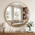 DUMOS 20 Inch Round Wall Mirror, Bathroom Mirror by DumosLifestyle