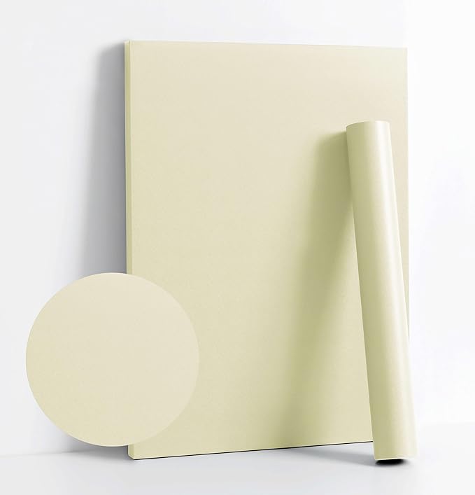 Dimoon 236''x17.7'' Beige Peel and Stick Wallpaper Contact Paper Modern Self by DIYYOURMOON
