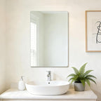 Frameless Mirror, Rectangle Bathroom Mirror - Image 2