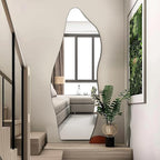 QDSSDECO Full Length Mirror 63"x24" Irregular Wall Mirror Wave Frameless - Image 4