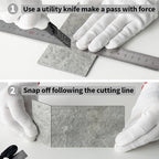 AULIGET 100 Piece Mountain Rock Peel and Stick Backsplash Wall Tiles, Laundry - Image 7