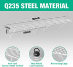 HAUSHOF Closet Shelves Wall Mounted 2-Pack, 4 ft x 12in White Wire Shelving - Image 3
