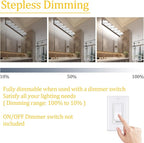 Ralbay Modern Chrome Bathroom Vanity Lights 5 Color Temperature Dimmable - Image 3