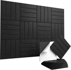 Vieshful Self Adhesive Acoustic Panels – 12"x12"x0.4" High-Density Soundproof by Vieshful