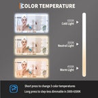 LED Bathroom Mirror 50 x 28 inch, Lighted Bathroom Vanity Mirror - Image 5
