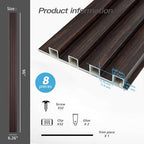 Art3d Slat Wall Panel for Modern Decor, WPC Acoustic Diffuser Panel - Image 4