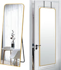 SCWF-GZ 57x20 Door Hanging Full Length Mirror, Floor or Wall Mounted Metal by SCWF-GZ