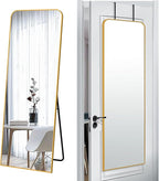 SCWF-GZ 57x20 Door Hanging Full Length Mirror, Floor or Wall Mounted Metal by SCWF-GZ