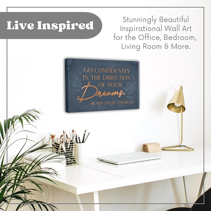 HoneyKICK Motivational Canvas Wall Art - Image 2