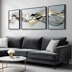 Large Framed Modern Luxury Abstract Wall Art by Cuspin
