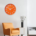HZDHCLH Wall Clocks Battery Operated, Wall Clock Orange, 12 inch Wall Clock - Image 8