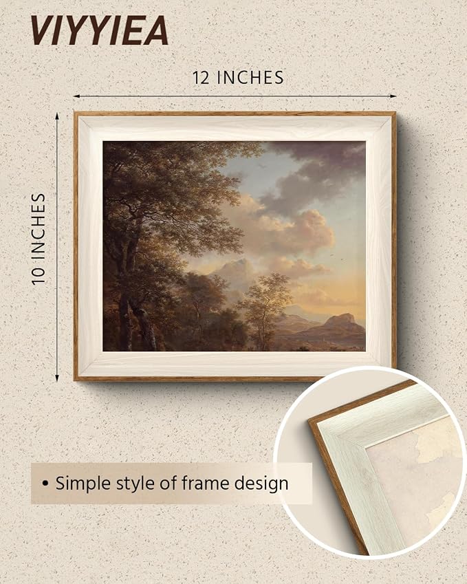 VIYYIEA Framed Wall Art for Living Room, Natural Canvas Prints, Vintage Home - Image 2