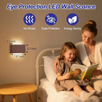 Wood Linear LED Wall Sconce, Dimmable Wall Light, Wood Long Wall Lamp Hallway - Image 5