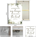 HIWX Christian Wall Decor, as for Me and My House Bible Verses Sage Green - Image 8