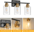 Unicozin 3 Light Bathroom Light Fixtures, Modern Vanity Lights Over Mirror - Image 6