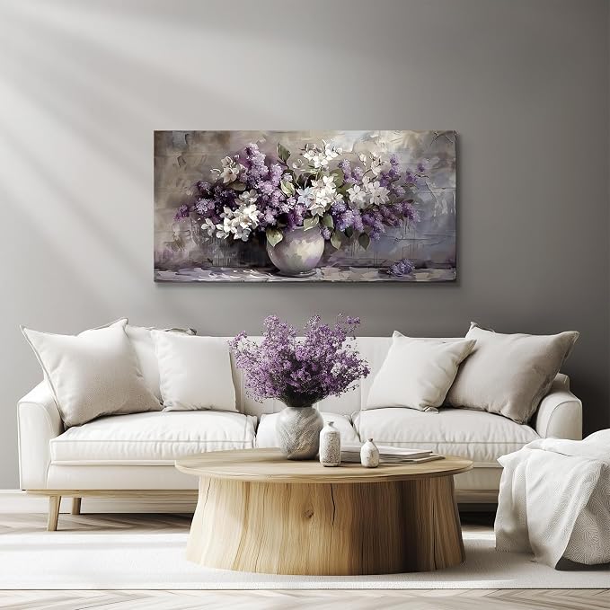 SERIMINO Large Wall Art for Living Room, Still Life Flowers Canvas Prints - Image 3