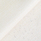 Yancorp 32.8ft Cream Textured Fabric Wallpaper Faux Grasscloth Beige Peel and - Image 4