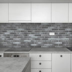 100 Whitewash Grey Faux Brick Wall Tiles, 3D Thin Brick Veneers - Image 5
