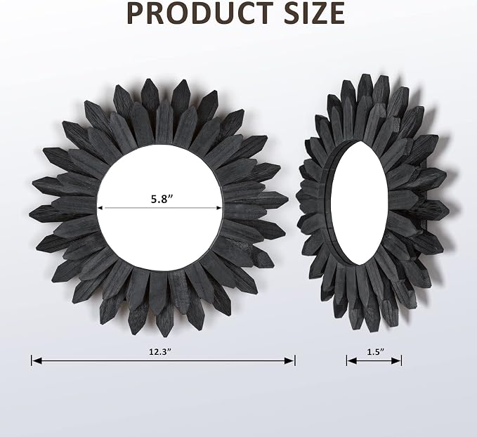 Honiway Boho Wall Decor Mirrors - Image 5
