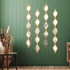 Qunclay Teardrop Mirror Wall Art Decorative Mirror Wall Decor Long Narrow - Image 6
