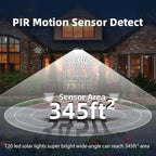 HMCITY 120 LED Outdoor Solar Lights - Image 6