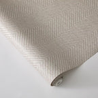 Tempaper x Jeremiah Brent Textured Faux Grasscloth Parquet Removable Peel and - Image 5