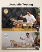 SD SODOCT 36 Pack Wedge Acoustic Foam Panels, Self-Adhesive Sound Proof Foam - Image 3