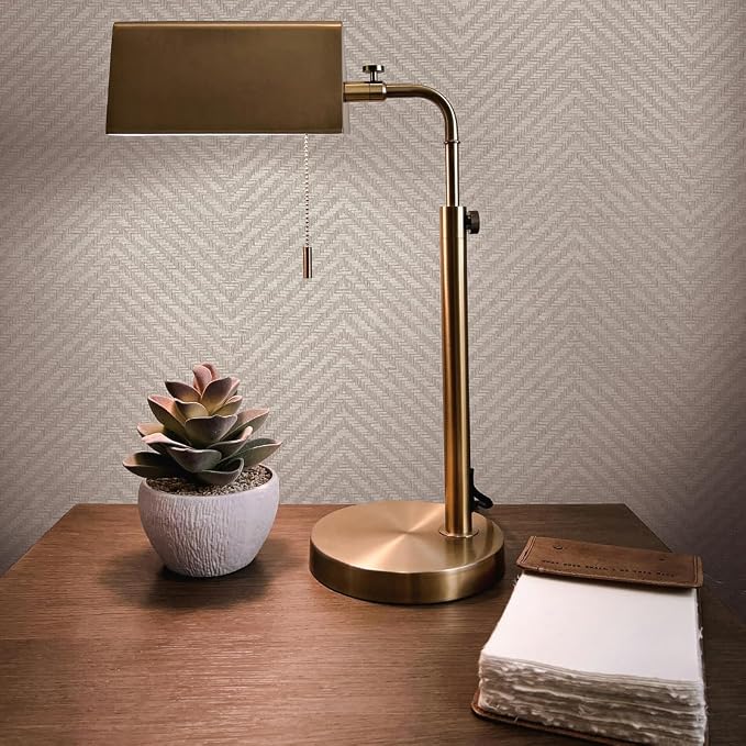 Tempaper x Jeremiah Brent Textured Faux Grasscloth Parquet Removable Peel and - Image 3