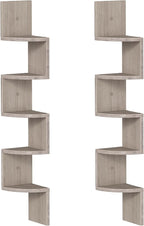 HOOBRO Corner Shelf Wall-Mounted, 5-Tier Corner Bookshelves - Image 9