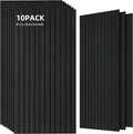 TO-TH Wood-Look Acoustic Wall Panels, 10 Pack 47.2” x 23.6” Acoustic Panels by TO-TH