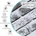 Commomy 3D Peel and Stick Brick Tiles - Image 4