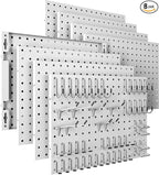 Spampur Peg Board, 8 Pack Metal Pegboard Panels by Spampur