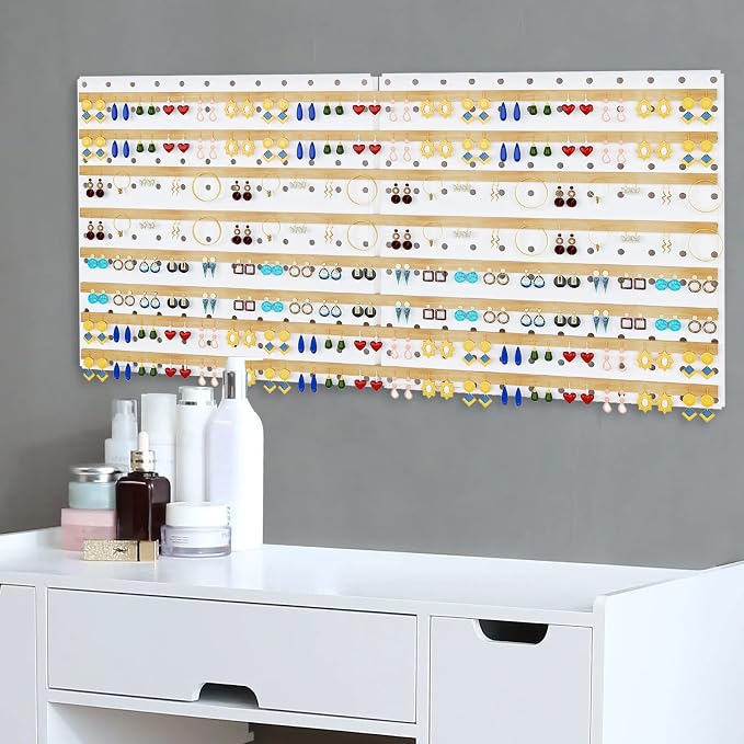 Peg Board, 6 Pack Metal Pegboard Panels White Pegboards Wall Organizer - Image 8