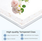 Tanmicoshomy 26 x 40 Inch Rectangle Bathroom Mirror, Natural Shell Framed - Image 6