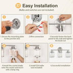 Crystal Bathroom Light Fixtures, Bathroom Lighting Fixtures Over Mirror - Image 9