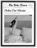 iHery Premium Small 8x10in Natural Black OAK Wood Dolce Far Niente Framed Wall by iHery