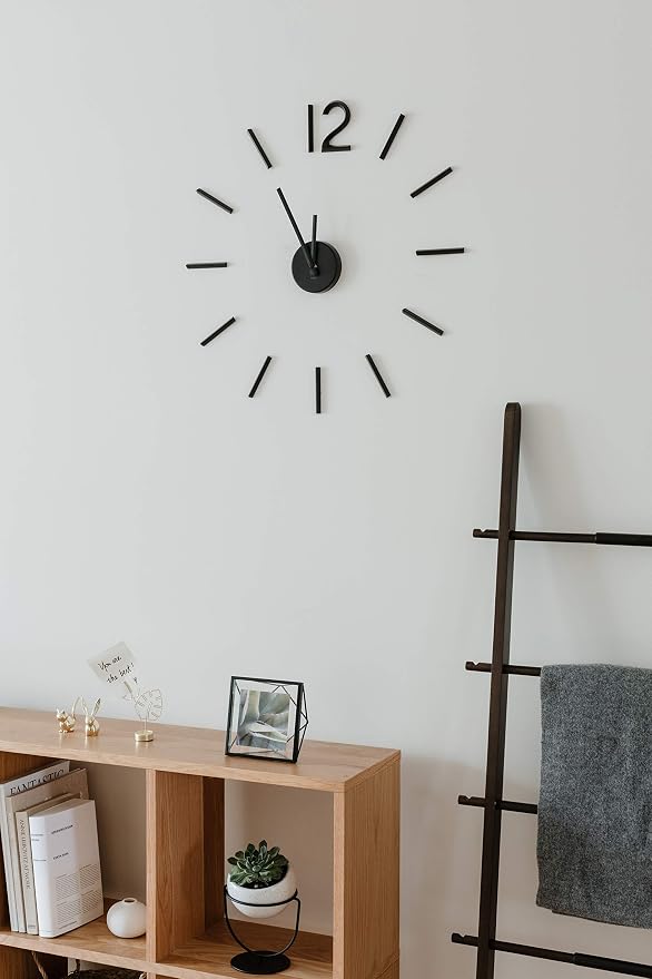 Umbra Blink Modern DIY 3D Wall Clock, Frameless Large Decorative Wall Clock - Image 7