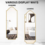 WallBeyond Arched Full Length Mirror Wall Mounted, Living Room, Hanging or - Image 8