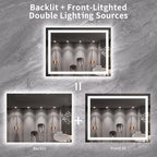 LOAAO 40X30 LED Bathroom Mirror - Image 6